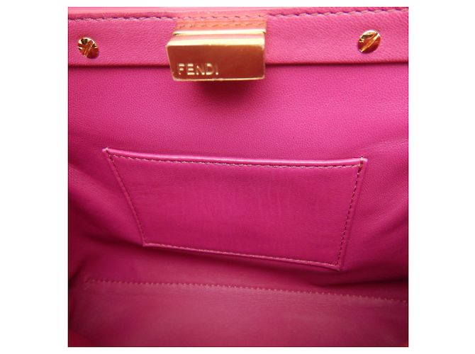 Borsa a mano FENDI Peekaboo Mini Rosa - vista 20