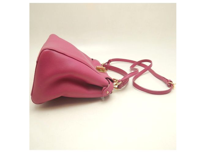 Borsa a mano FENDI Peekaboo Mini Rosa - vista 5