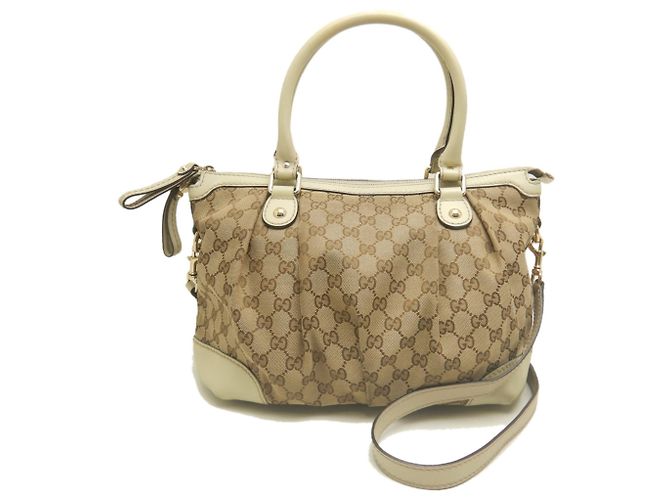 Borsa Gucci Sukey in Beige - vista 2
