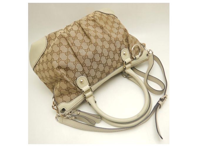 Borsa Gucci Sukey in Beige - vista 3