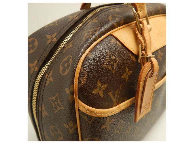 Borsa Louis Vuitton Monogram Deauville Marrone Monogramma - vista 11