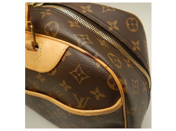 Borsa Louis Vuitton Monogram Deauville Marrone Monogramma - vista 12