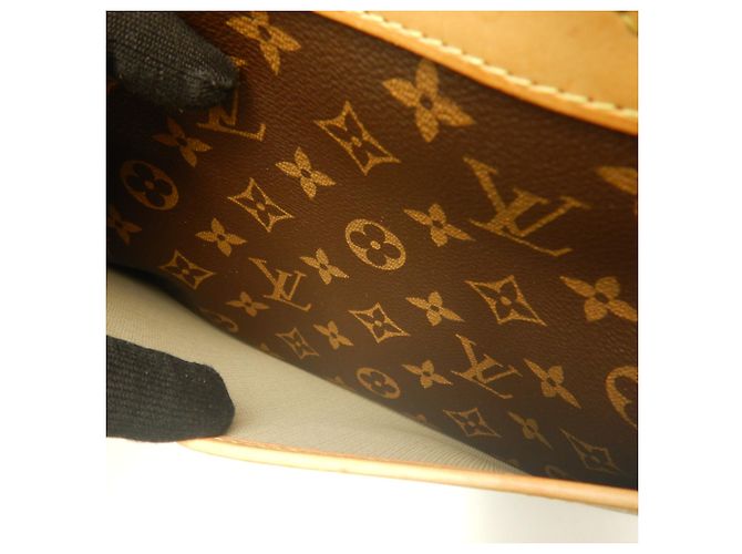 Borsa Louis Vuitton Monogram Deauville Marrone Monogramma - vista 18