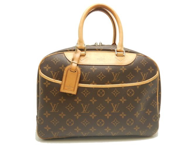 Borsa Louis Vuitton Monogram Deauville Marrone Monogramma - vista 2