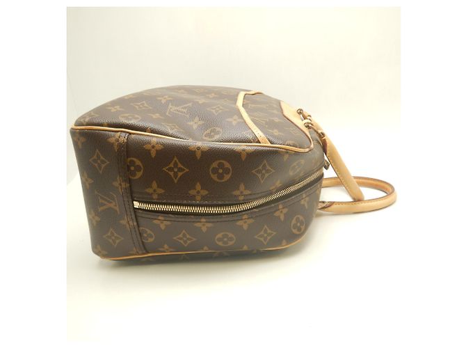 Borsa Louis Vuitton Monogram Deauville Marrone Monogramma - vista 4