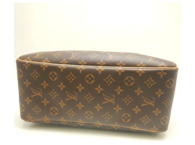 Borsa Louis Vuitton Monogram Deauville Marrone Monogramma - vista 5