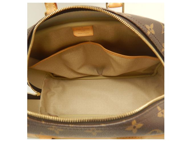 Borsa Louis Vuitton Monogram Deauville Marrone Monogramma - vista 7
