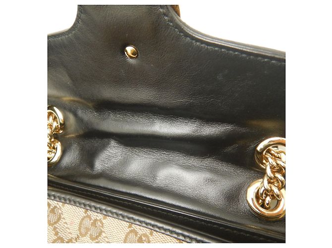 Borsa a tracolla mini matelassé Gucci GG Marmont Beige - vista 17