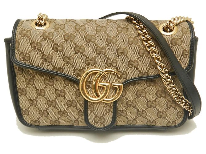 Borsa a tracolla mini matelassé Gucci GG Marmont Beige - vista 2
