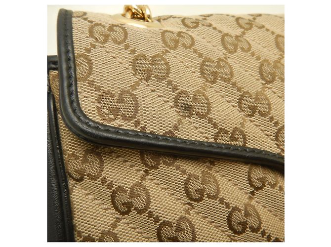 Borsa a tracolla mini matelassé Gucci GG Marmont Beige - vista 9