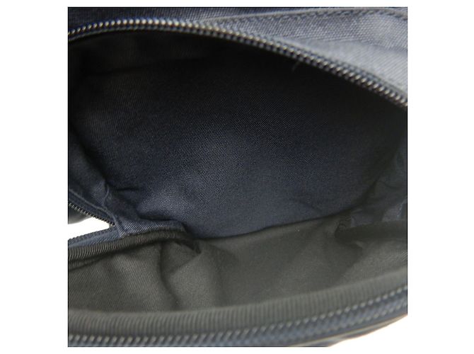 Zaino Yves Saint Laurent in tela e pelle blu navy - vista 21