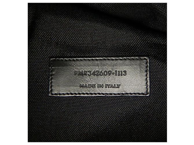 Zaino Yves Saint Laurent in tela e pelle blu navy - vista 23