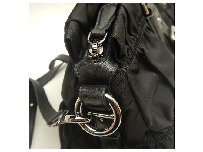 Borsa Prada Gathered BN1407 in Nero - vista 13