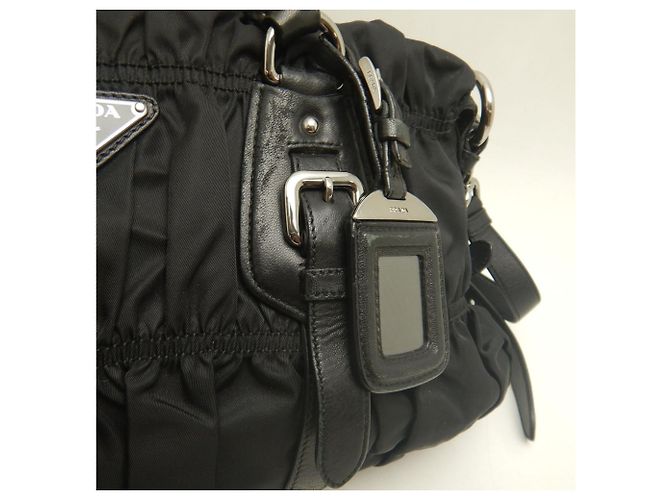 Borsa Prada Gathered BN1407 in Nero - vista 15