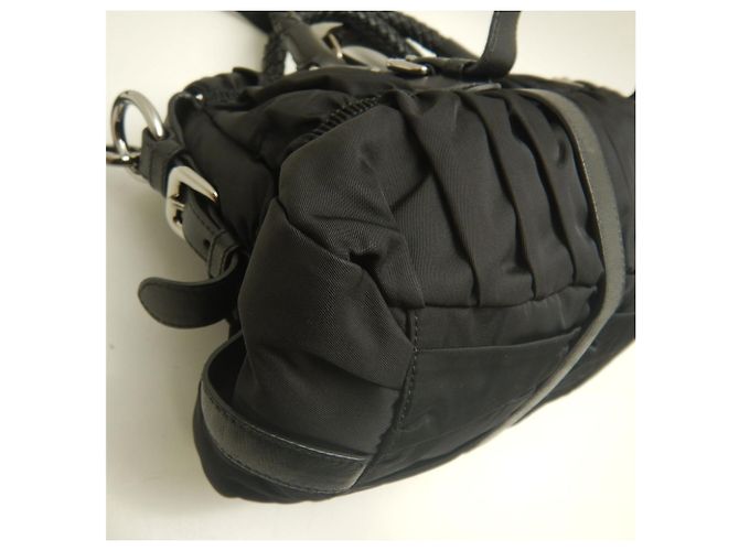 Borsa Prada Gathered BN1407 in Nero - vista 16