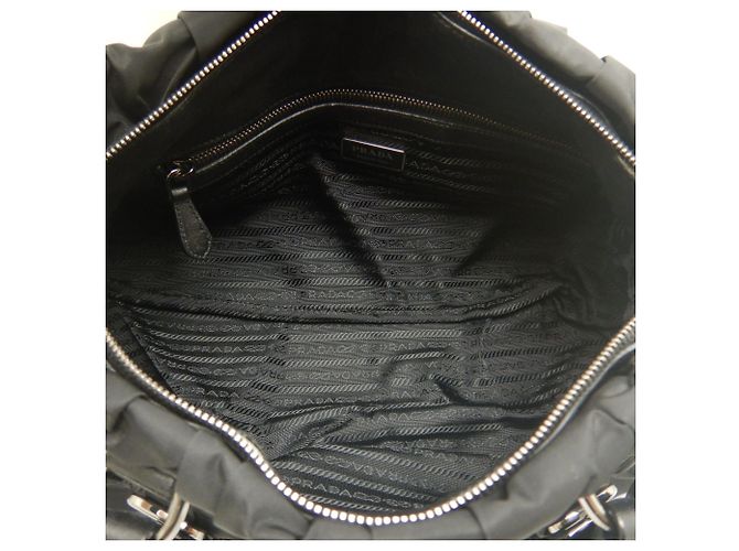 Borsa Prada Gathered BN1407 in Nero - vista 17