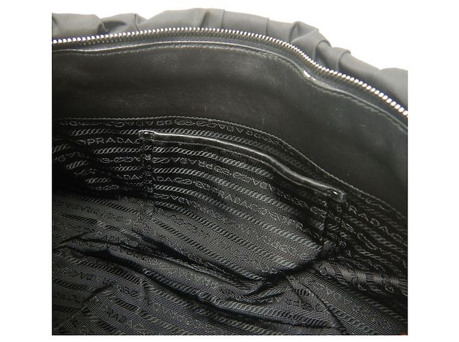 Borsa Prada Gathered BN1407 in Nero - vista 20