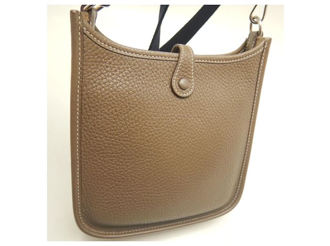 Hermès Borsa a tracolla HERMES Evelyne TPM Taupe - vista 7