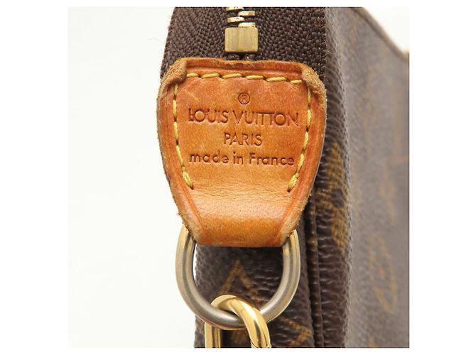 Bolsa Louis Vuitton Monogram Pochette Accessoires Marrom Monograma - vista 12