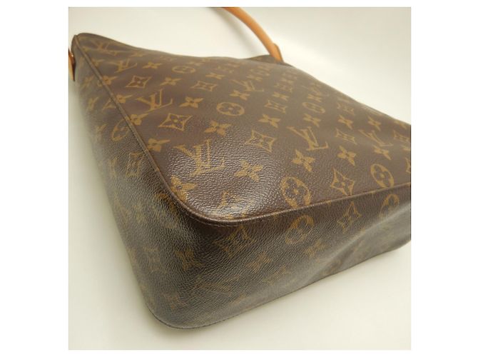 Borsa a tracolla Louis Vuitton Monogram Looping GM Marrone Monogramma - vista 14