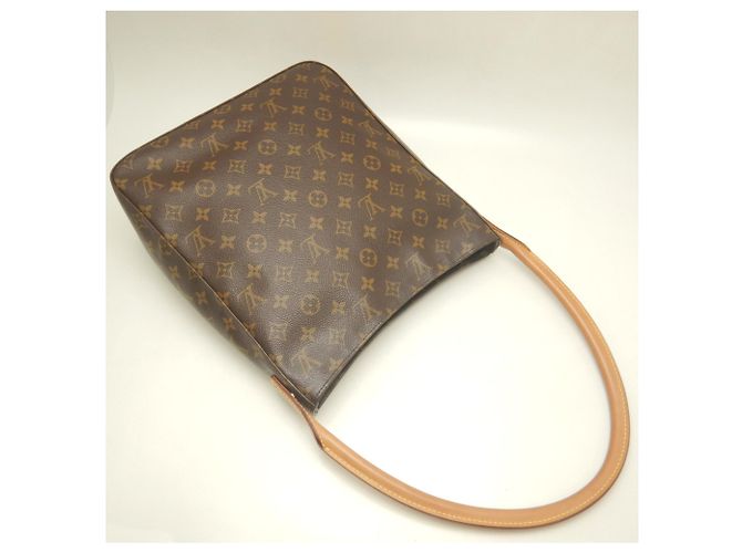 Borsa a tracolla Louis Vuitton Monogram Looping GM Marrone Monogramma - vista 3