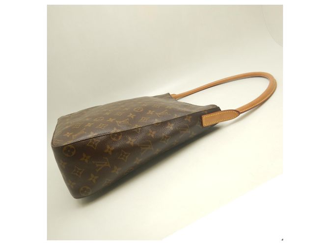 Borsa a tracolla Louis Vuitton Monogram Looping GM Marrone Monogramma - vista 4
