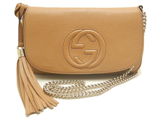 Borsa a tracolla Gucci Soho Interlocking Marrone - vista 2