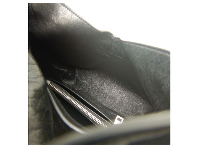 Borsa a tracolla Yves Saint Laurent Cassandra Envelope Messenger Nero - vista 20