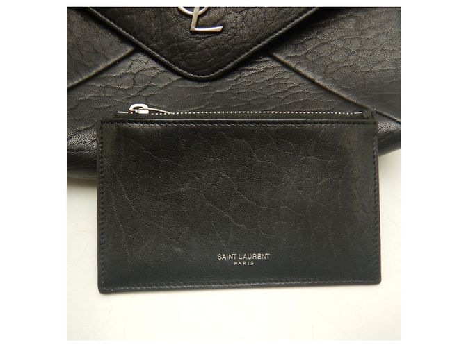 Borsa a tracolla Yves Saint Laurent Cassandra Envelope Messenger Nero - vista 24