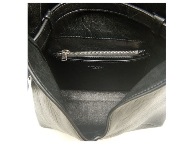 Borsa a tracolla Yves Saint Laurent Cassandra Envelope Messenger Nero - vista 6