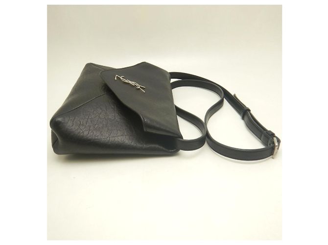 Borsa a tracolla Yves Saint Laurent Cassandra Envelope Messenger Nero - vista 7