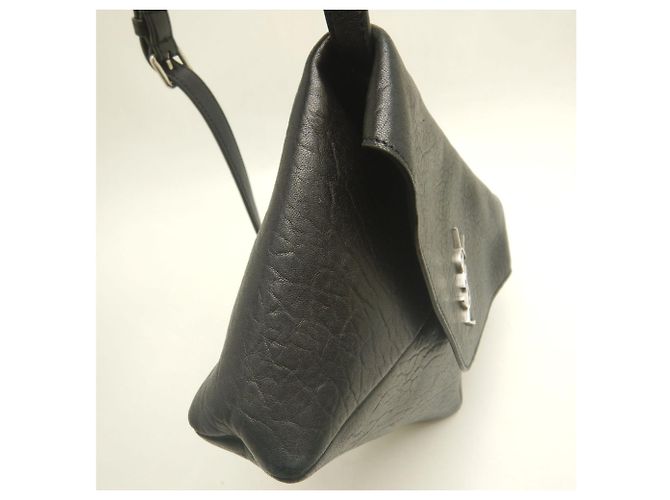 Borsa a tracolla Yves Saint Laurent Cassandra Envelope Messenger Nero - vista 8