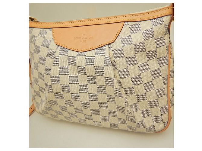 Borsa a tracolla Louis Vuitton Damier Azur Siracusa PM Blu - vista 10