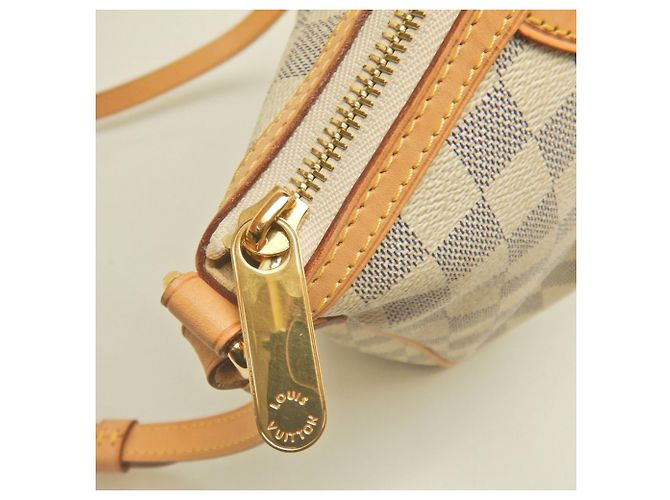 Borsa a tracolla Louis Vuitton Damier Azur Siracusa PM Blu - vista 13