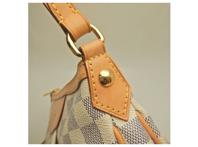 Borsa a tracolla Louis Vuitton Damier Azur Siracusa PM Blu - vista 14