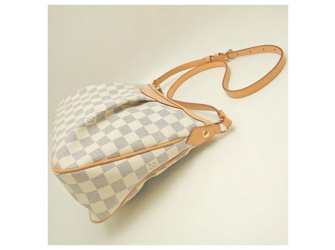 Borsa a tracolla Louis Vuitton Damier Azur Siracusa PM Blu - vista 5