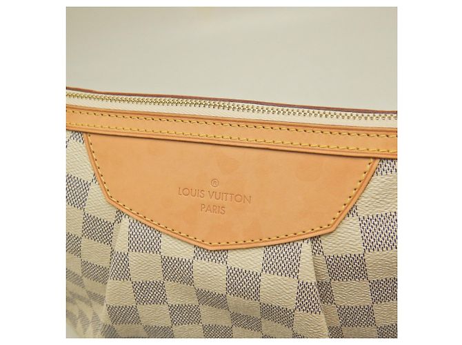 Borsa a tracolla Louis Vuitton Damier Azur Siracusa PM Blu - vista 8