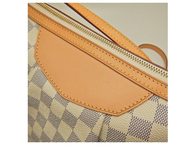 Borsa a tracolla Louis Vuitton Damier Azur Siracusa PM Blu - vista 9