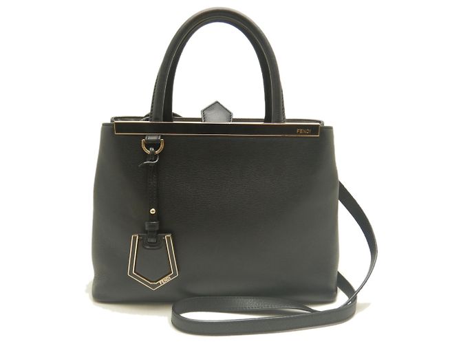 Borsa Fendi Petite 2Jours Nero - vista 2