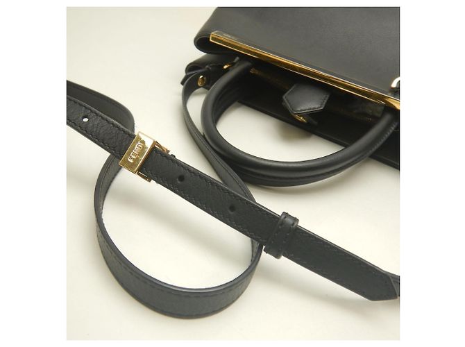 Borsa Fendi Petite 2Jours Nero - vista 5