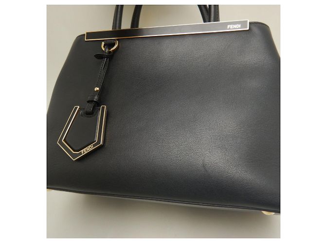 Borsa Fendi Petite 2Jours Nero - vista 9