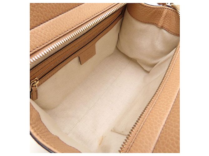 Soho Borsa a mano Gucci in pelle beige - vista 6