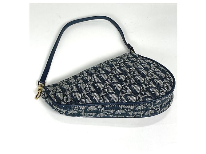 Christian Dior Saddle Bag Navy Marineblau - Ansicht 2