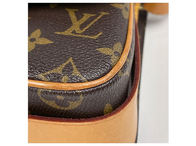 Borsa a tracolla Louis Vuitton Cartouchiere 22 Marrone Monogramma - vista 3