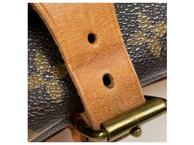 Borsa a tracolla Louis Vuitton Cartouchiere 22 Marrone Monogramma - vista 4