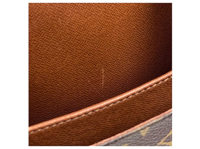Borsa a tracolla Louis Vuitton Cartouchiere 22 Marrone Monogramma - vista 7