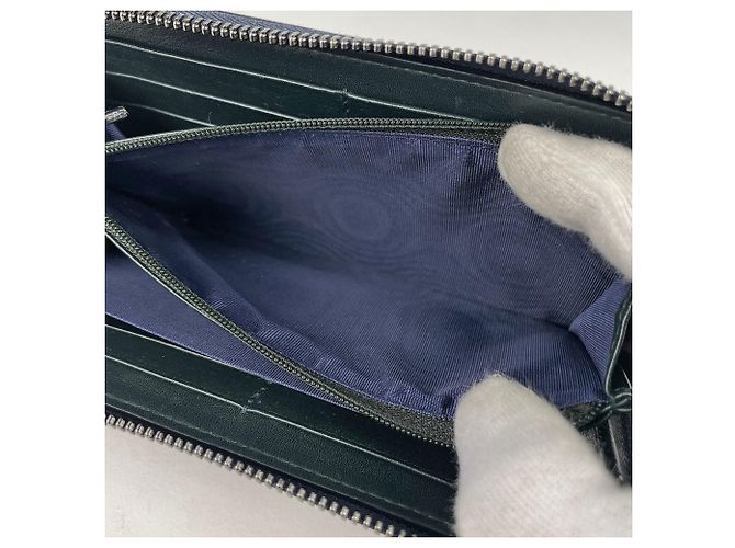 Gucci Microguccissima Langes Portemonnaie Grün - Ansicht 7