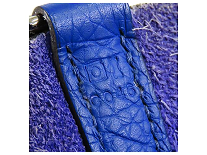 Hermès Blue Clemence Picotin Lock 22 Blu scuro - vista 6