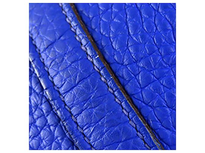 Hermès Blue Clemence Picotin Lock 22 Blu scuro - vista 9