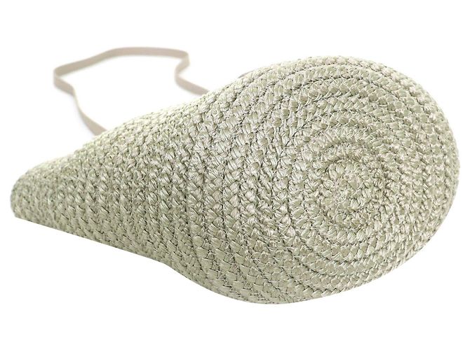Borsa Ibiza Basket Balenciaga Small in nylon verde Verde chiaro - vista 3